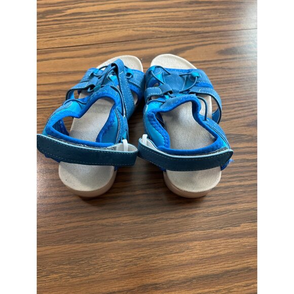 Blue Velcro sandals U.S. size 4.5, EU size 35 - Picture 3 of 7